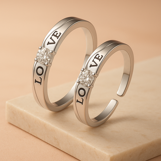 Forever Us Couple Rings Pair V7