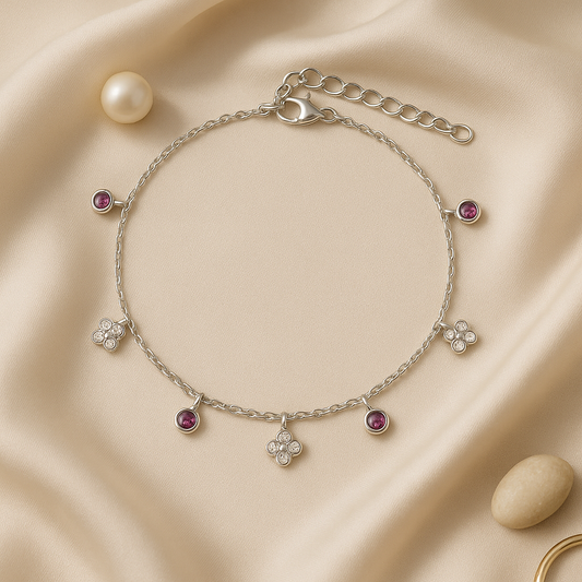 Stardust Blush Anklet
