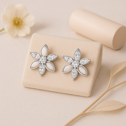 Frosted Spark Earrings