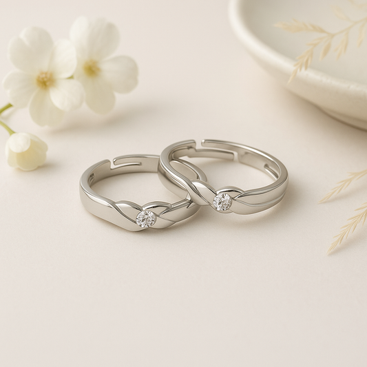 Forever Us Couple Rings Pair V16