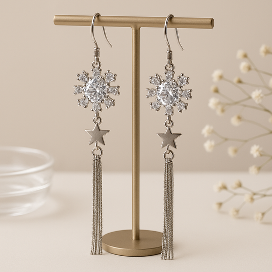 Silver Frost Earrings - MIOR JEWELS