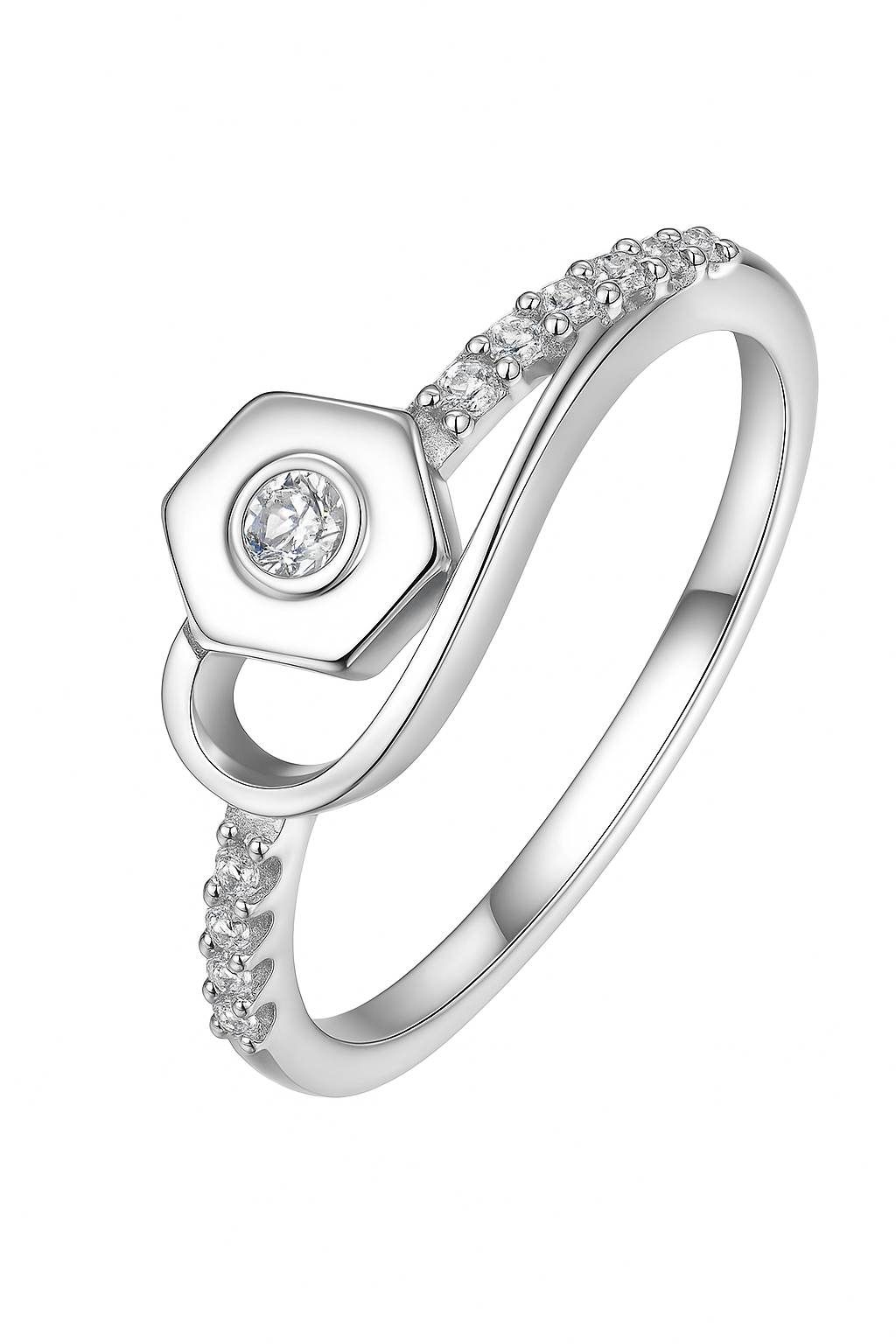 Crisscross Radiance Ring - MIOR JEWELS