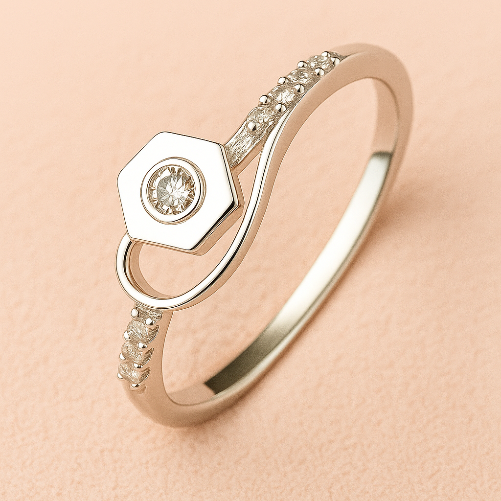 Crisscross Radiance Ring - MIOR JEWELS