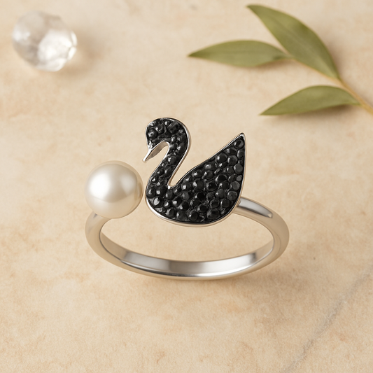 Majestic Swan Pearl Ring - MIOR JEWELS