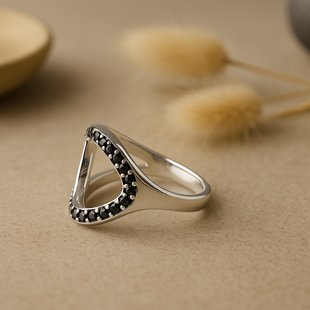 Dazzling Infinity Silver Band - MIOR JEWELS
