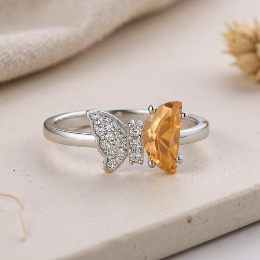 Honey Glow Butterfly Ring - MIOR JEWELS