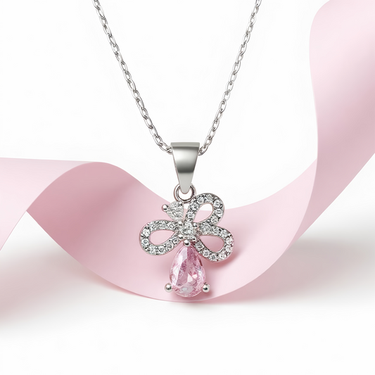 Petal Kiss Chain Pendant