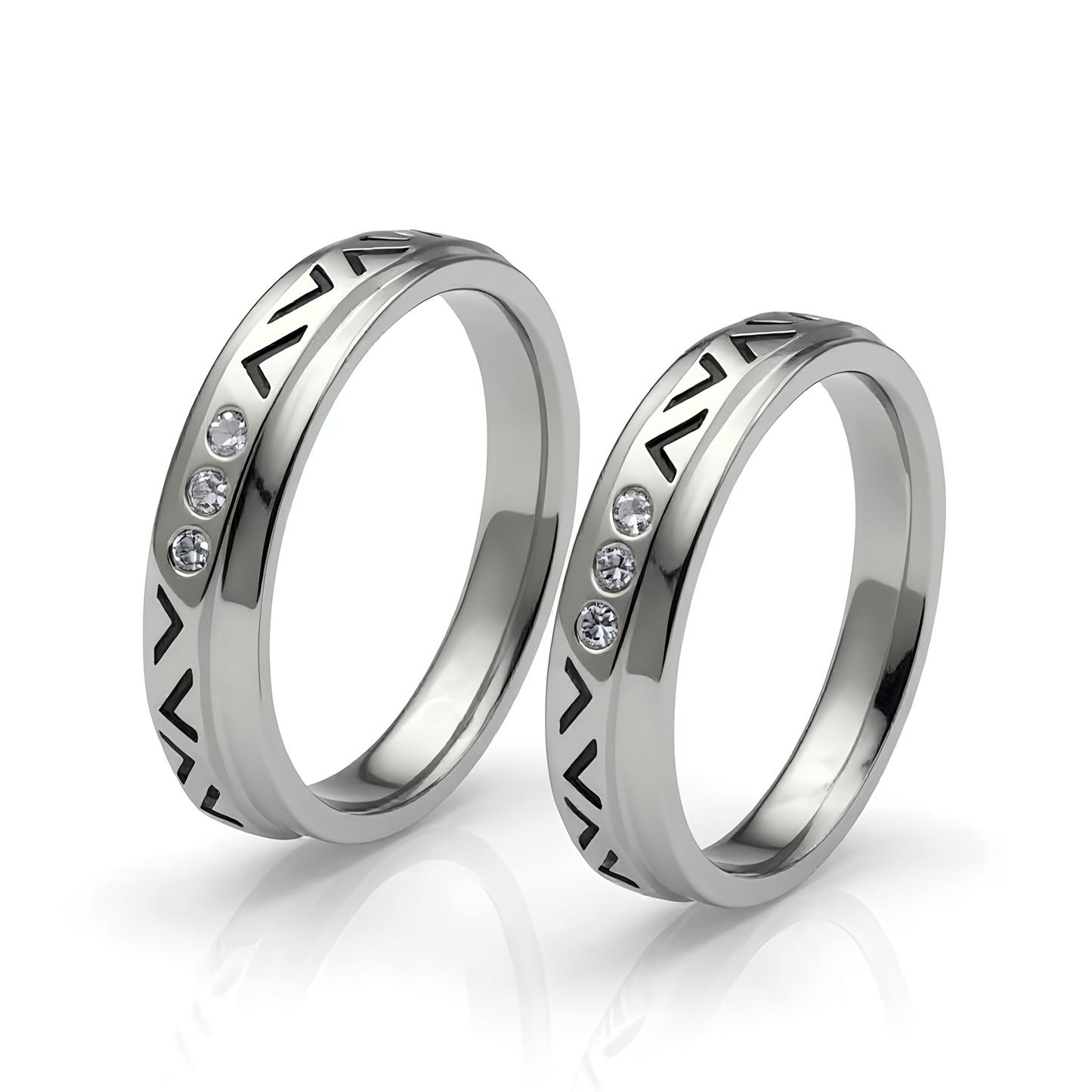 Forever Us Couple Rings Pair V14