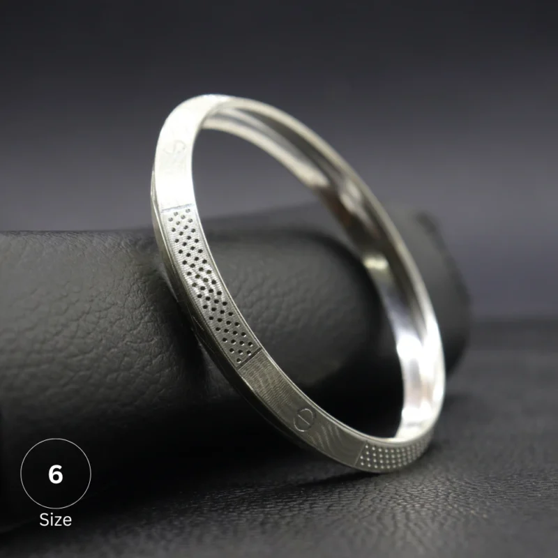 Noble Silver Men's Punjabi Kada - Image 2