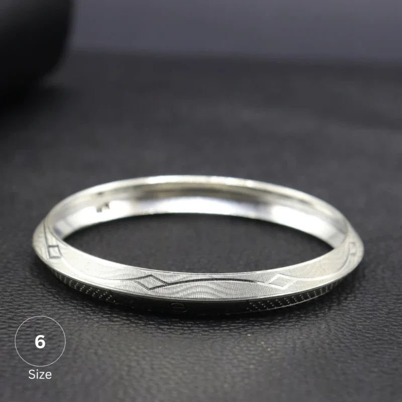 Noble Silver Men's Punjabi Kada - Image 3