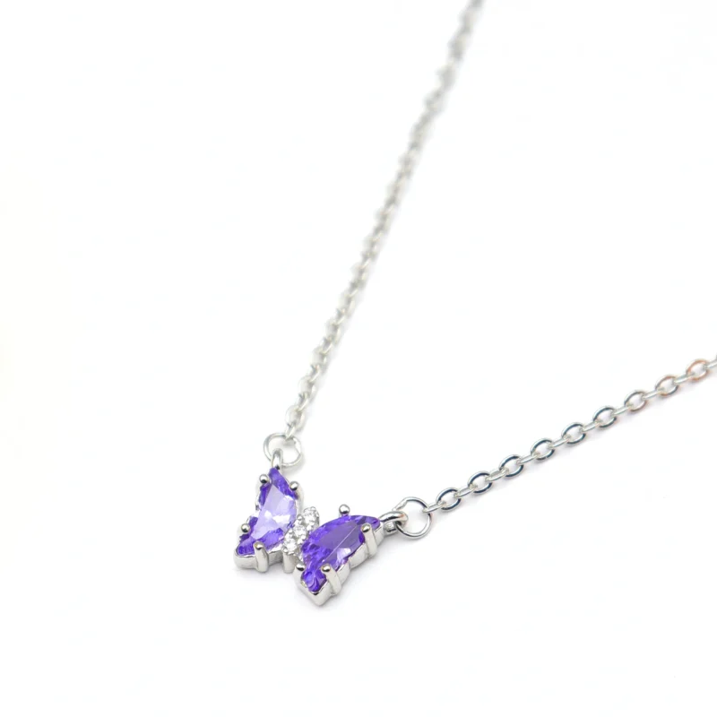 Violet Flutter Chain Pendant - Image 2