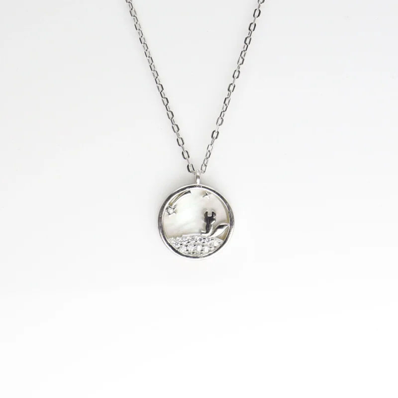 Celestial Circle Chain Pendant - Image 3