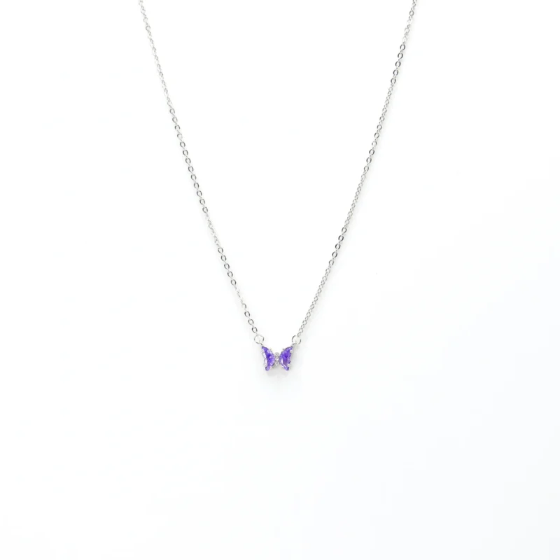 Violet Flutter Chain Pendant - Image 3