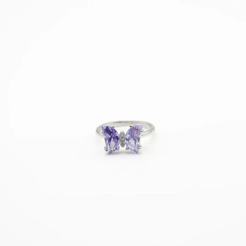 Purple Butterfly Ring