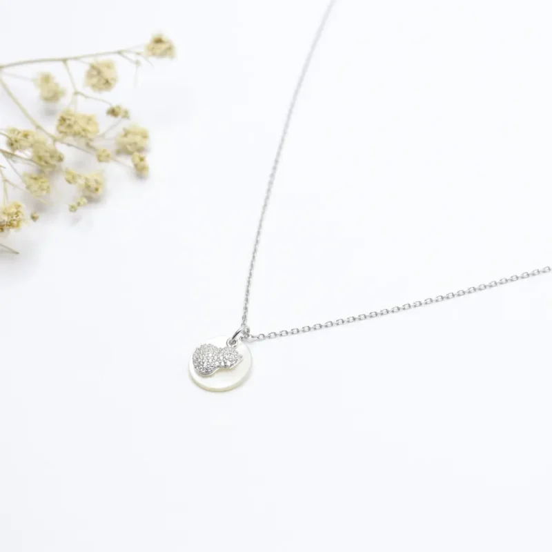 Pearl Disc Chain Pendant