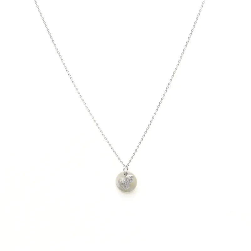 Pearl Disc Chain Pendant - Image 3