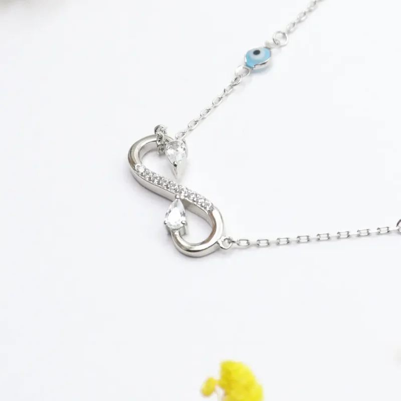 Infinity Vector Chain Pendant - Image 2