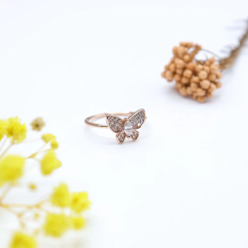 Sparkling Butterfly Ring - Image 5