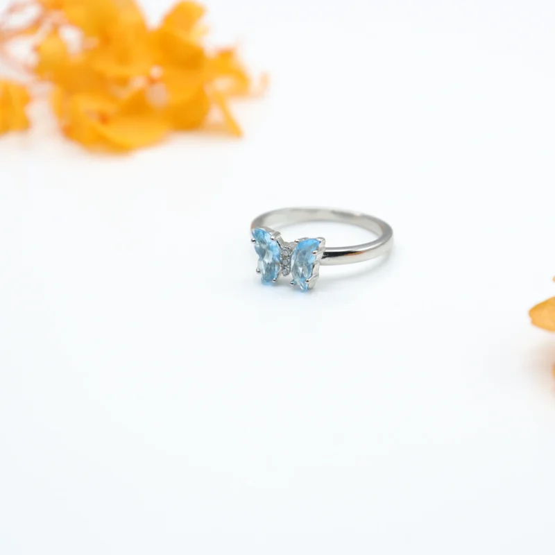 Sky Glow Butterfly Ring - Image 3